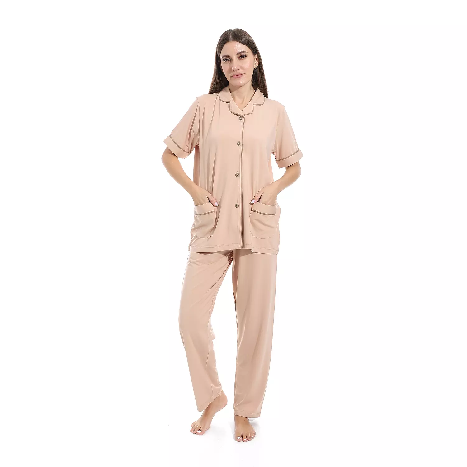 Women Classic PJ - 2534 - Beige 2