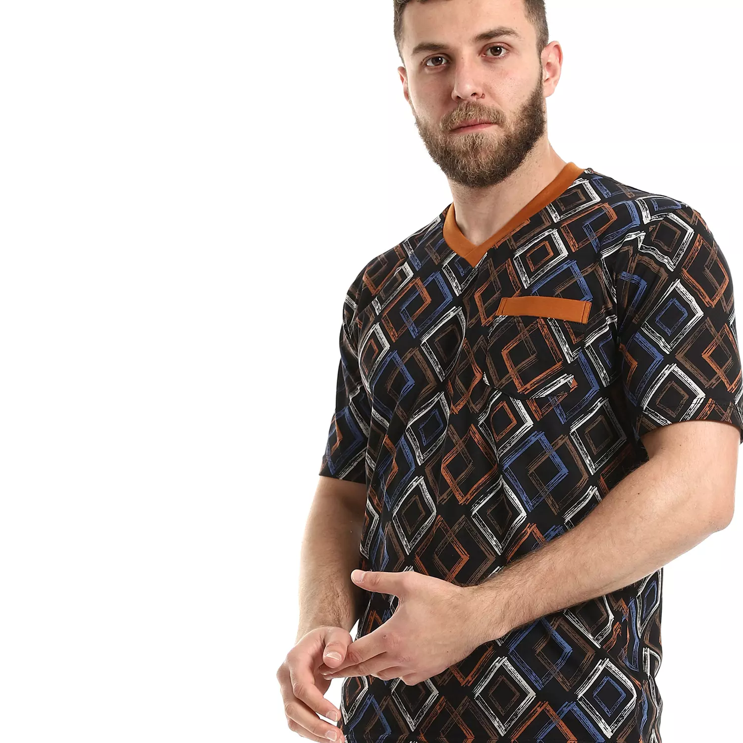Men Printed Training - 2595 -  Black / Multicolored hover image