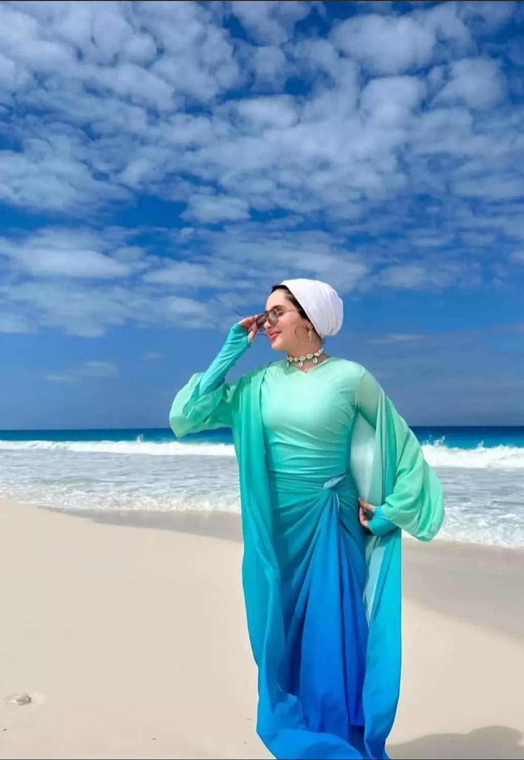 Shades of green burkini  4