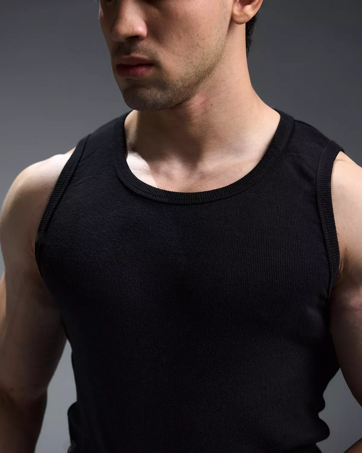 RIBBED TANKS - black 2