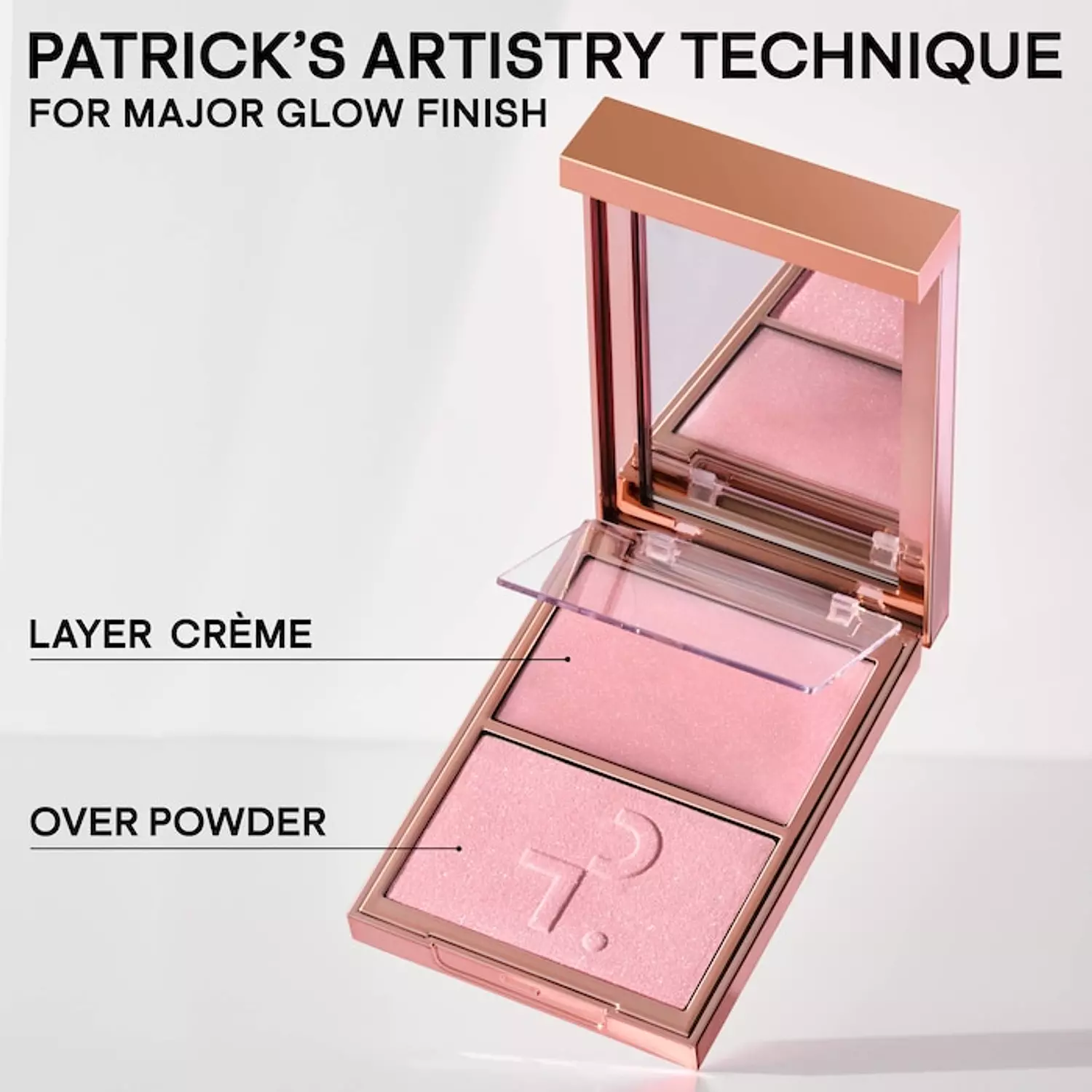 PATRICK TA  Major Glow Creme & Powder Light Reflecting Translucent Highlighter Duo 13