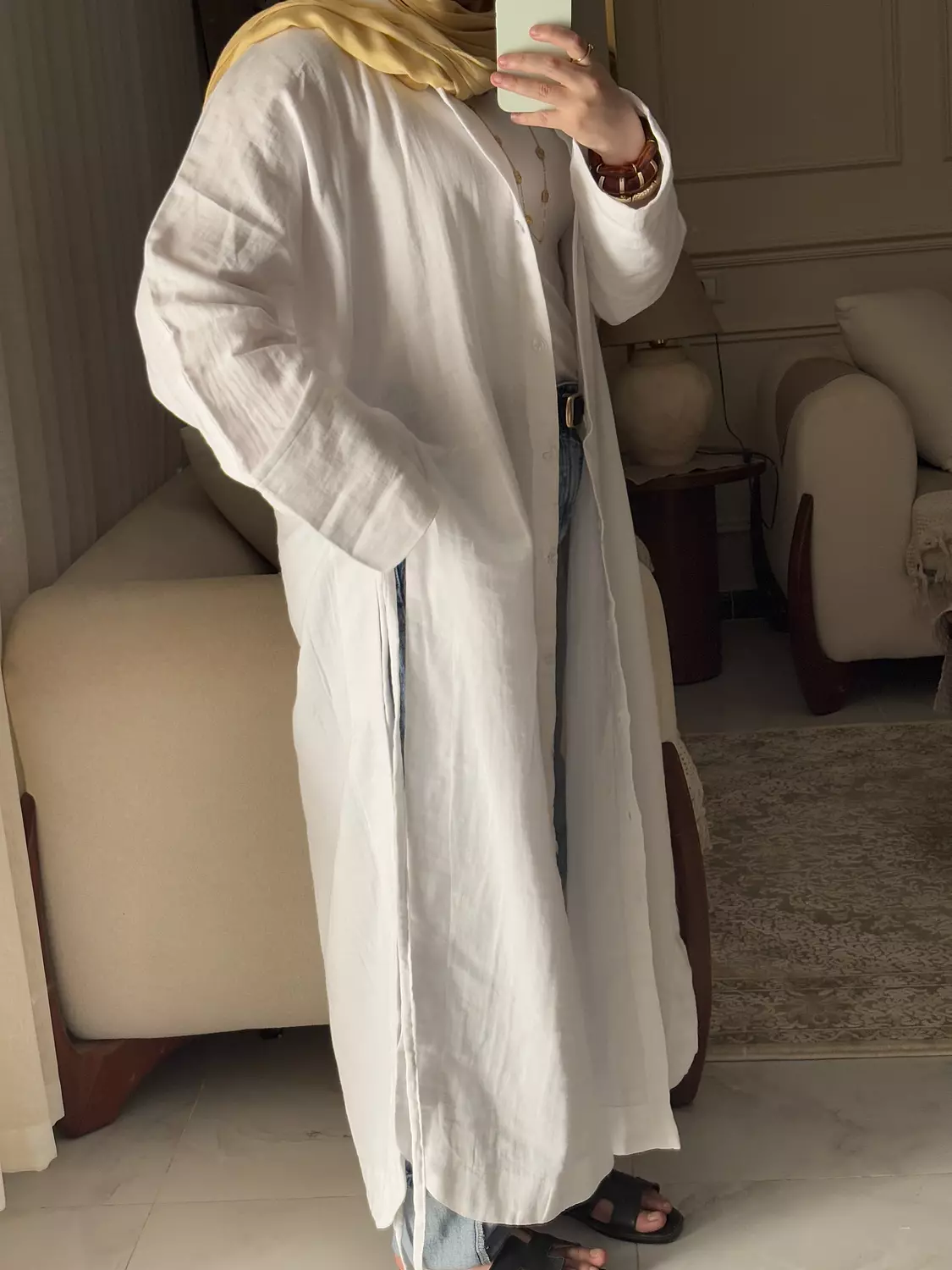 Lina Shirt Dress in white 5