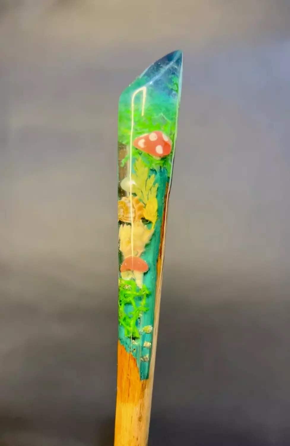 Mushroom Garden Hair Stick image
