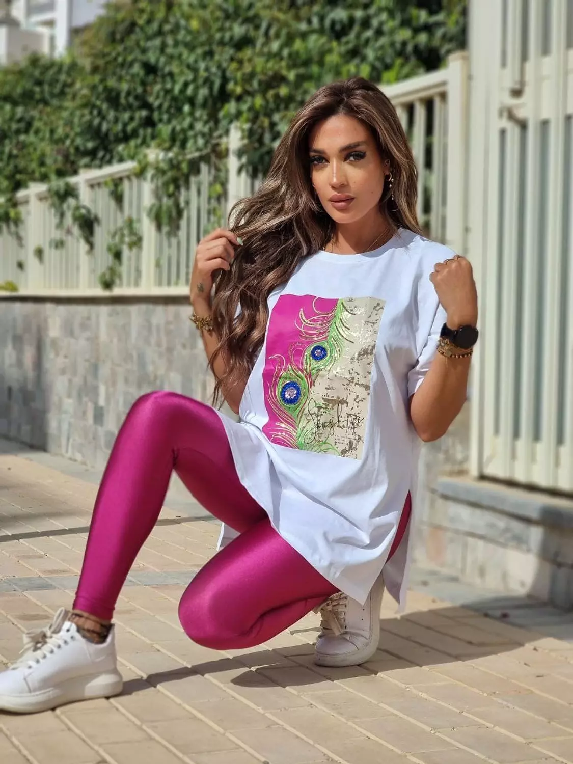 Plus Size Metallic leggings 31