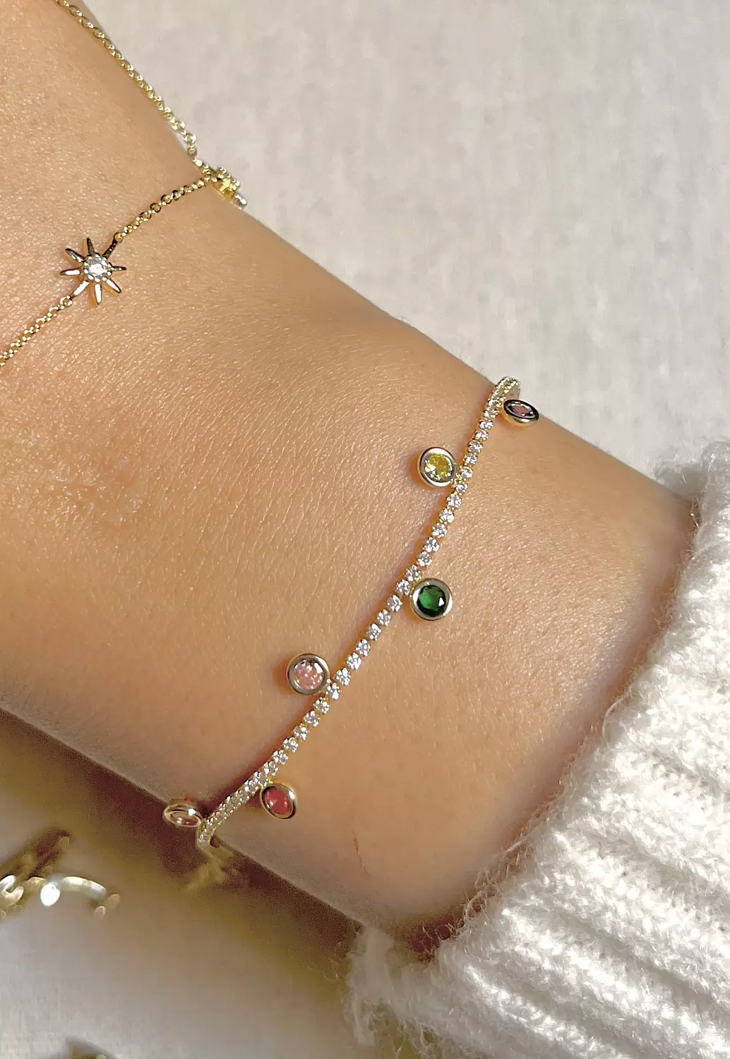 Colorful stones bracelet  image