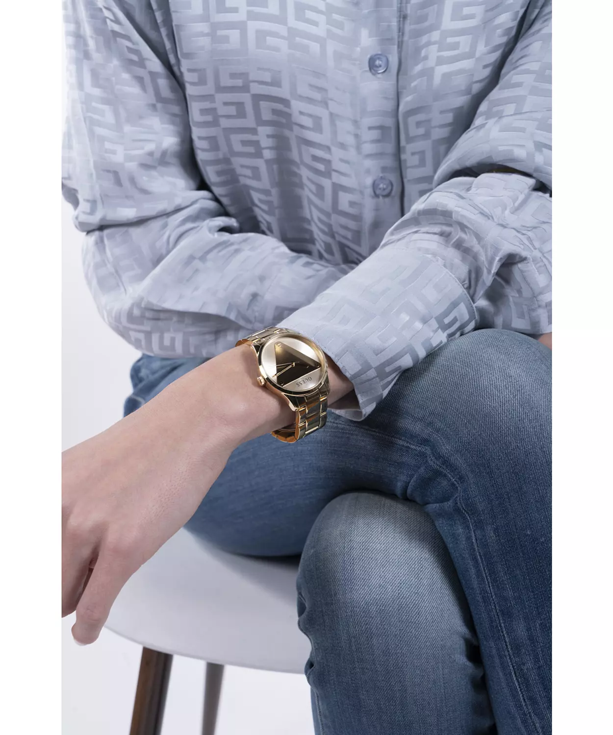 GUESS GW0485L1 ANALOG WATCH  For Women Gold Stainless Steel Polished Bracelet  7