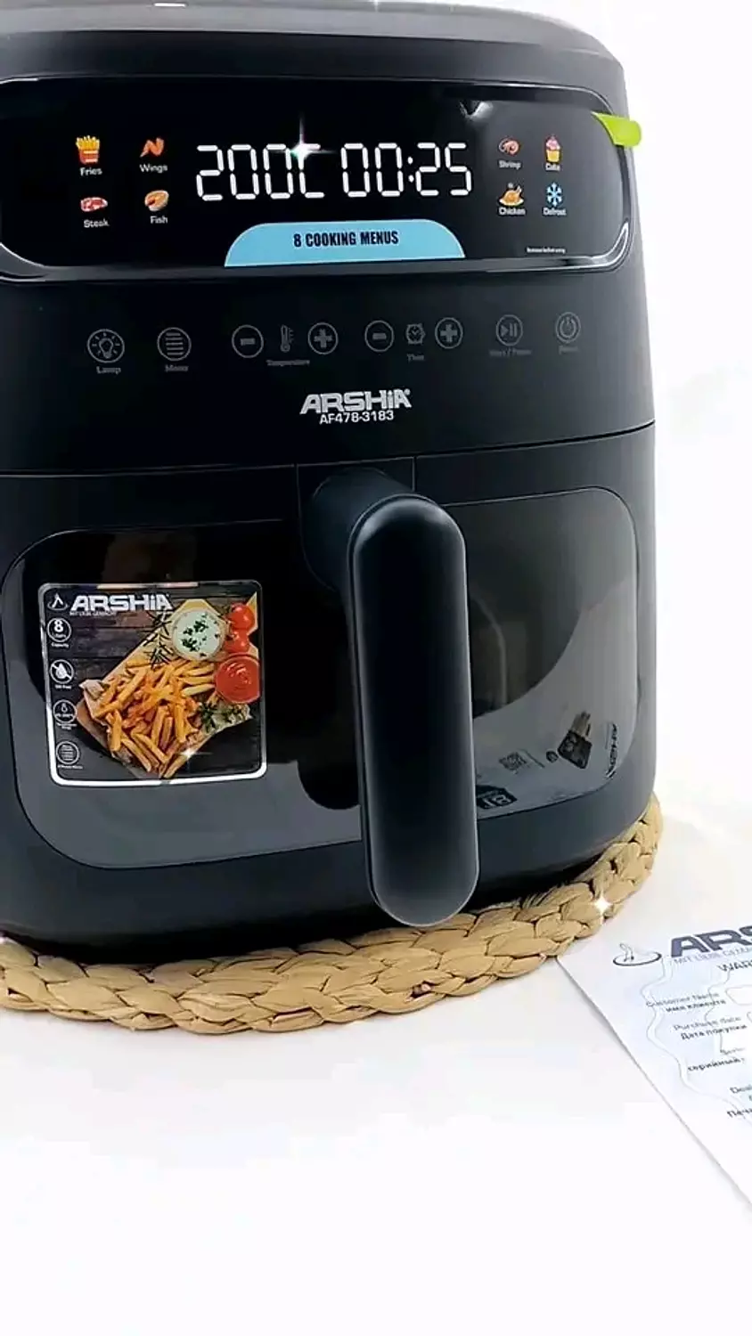 Arshia Air Fryer 1750 Watts and 8 Liters 4