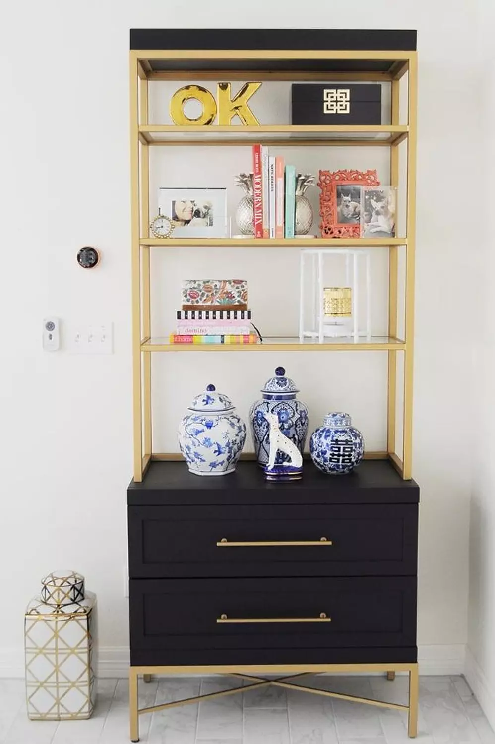 Metal shelving unit image