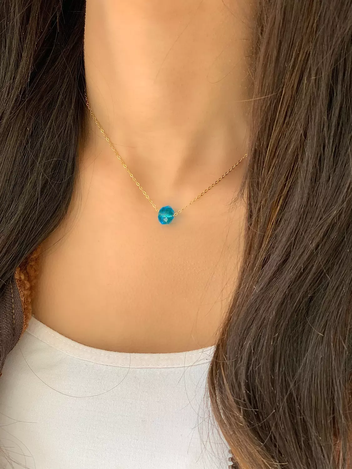 Water crystal necklace 