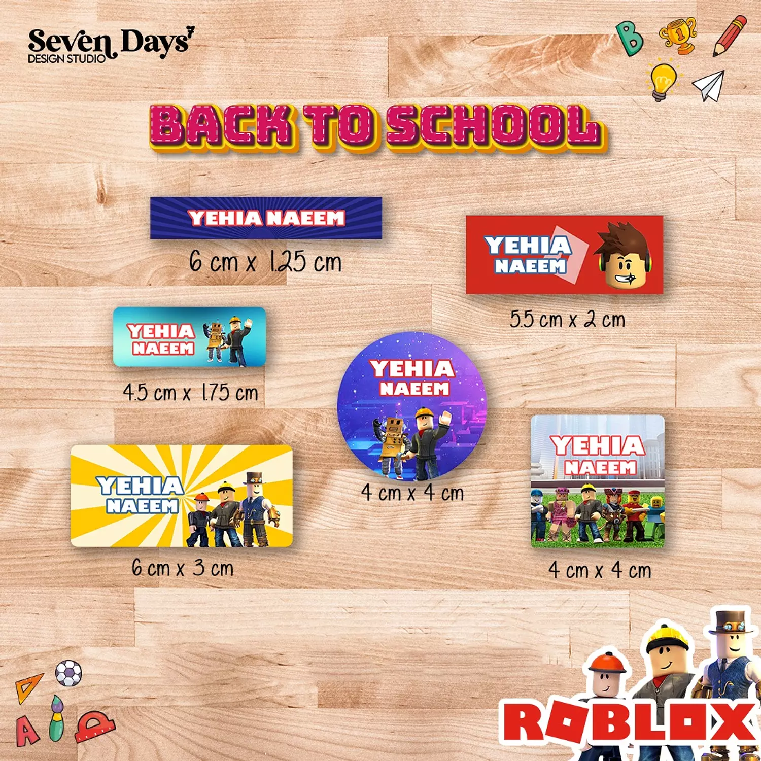 Roblox School Labels