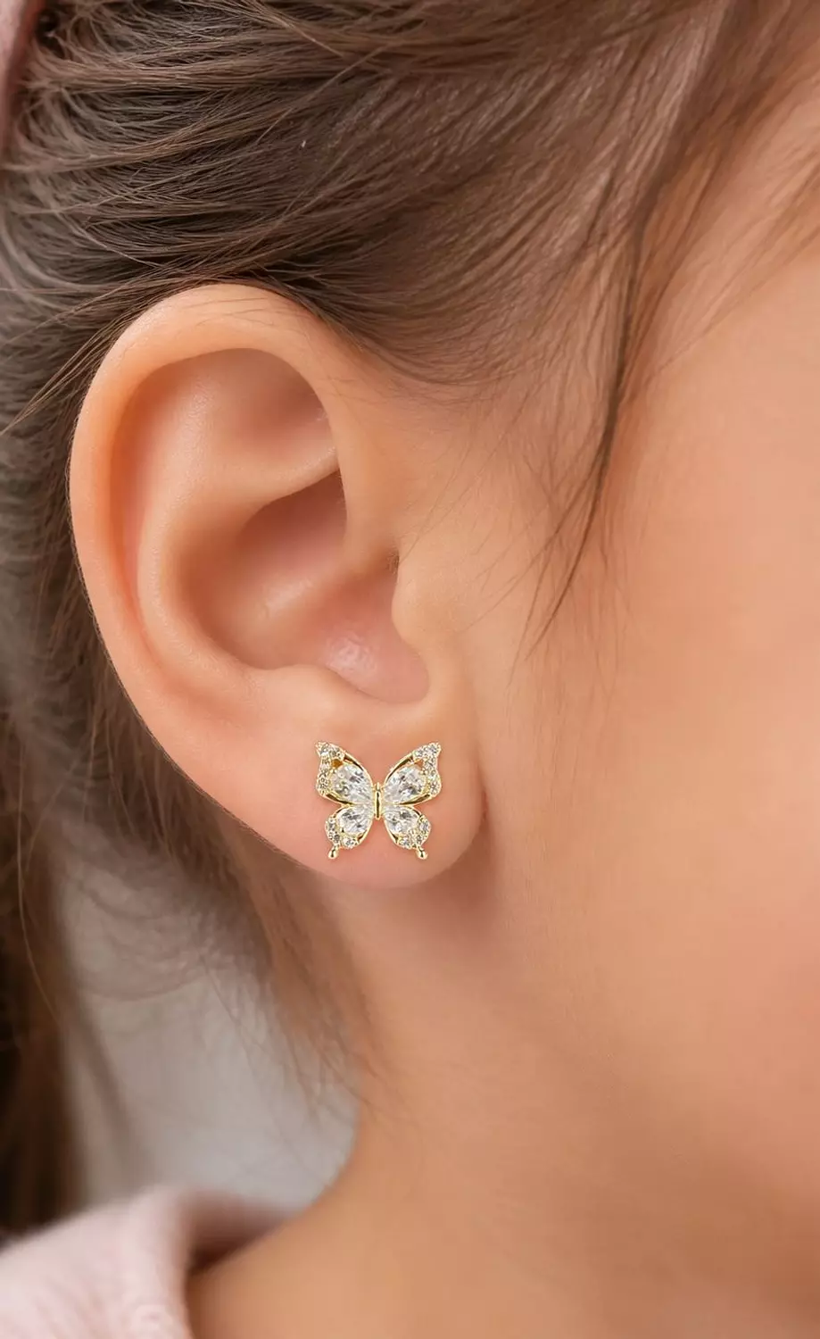 Silver Earrings Butterfly 1