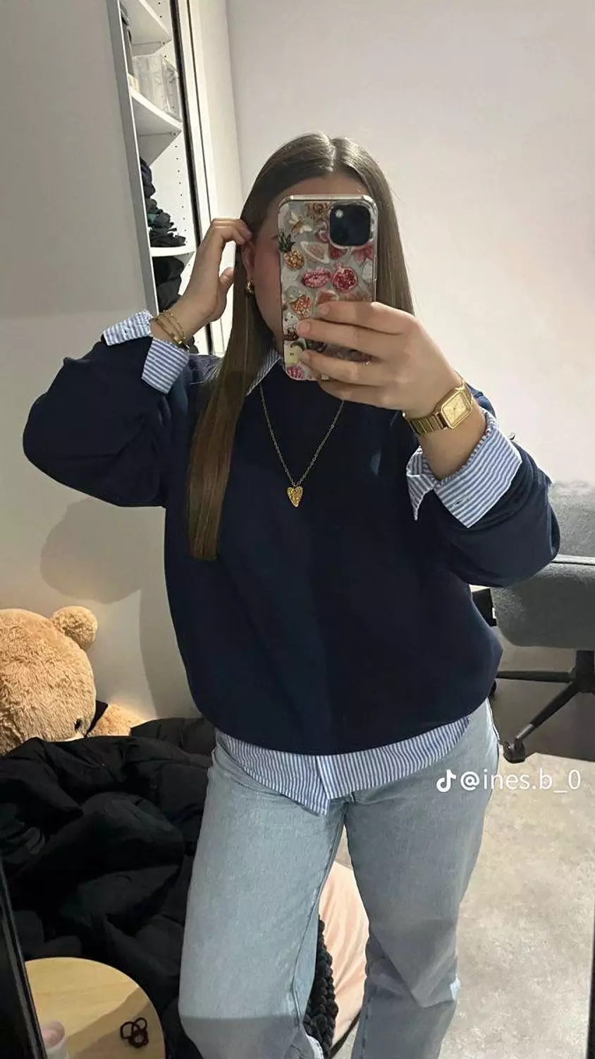 Women's Striped Overshirt - Autumn Comfort Fabric 4