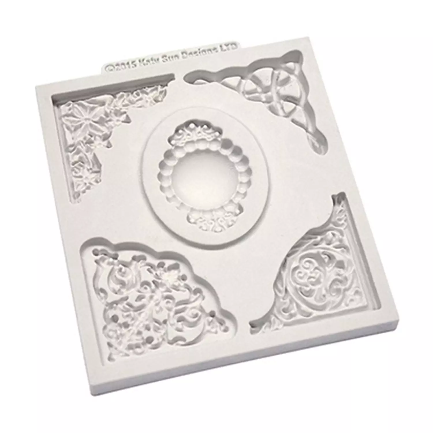 4 Flower border & mirror frame silicone mold  3