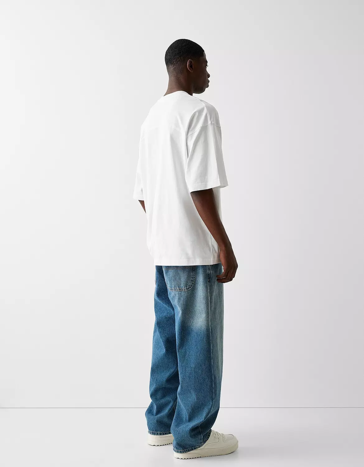 T-shirt zara oversize white unsix 2