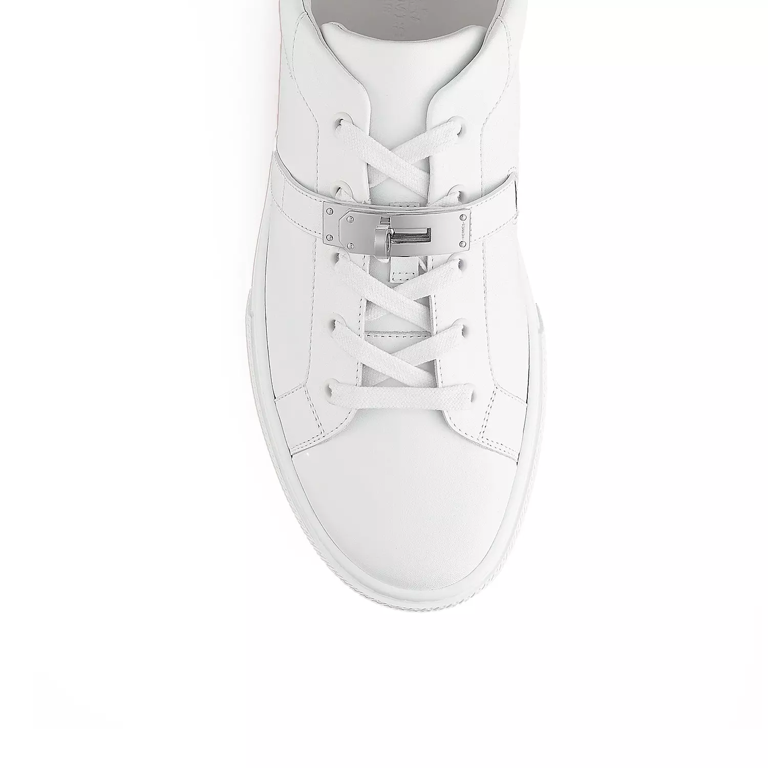 Hermes Day Sneaker is a luxury shoe crafted from white calfskin 2