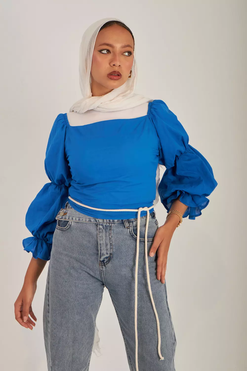 Bubble Bound Square Neck Top image