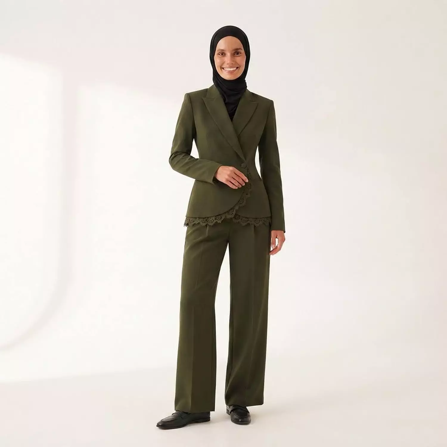 Lace-Trim Blazer image