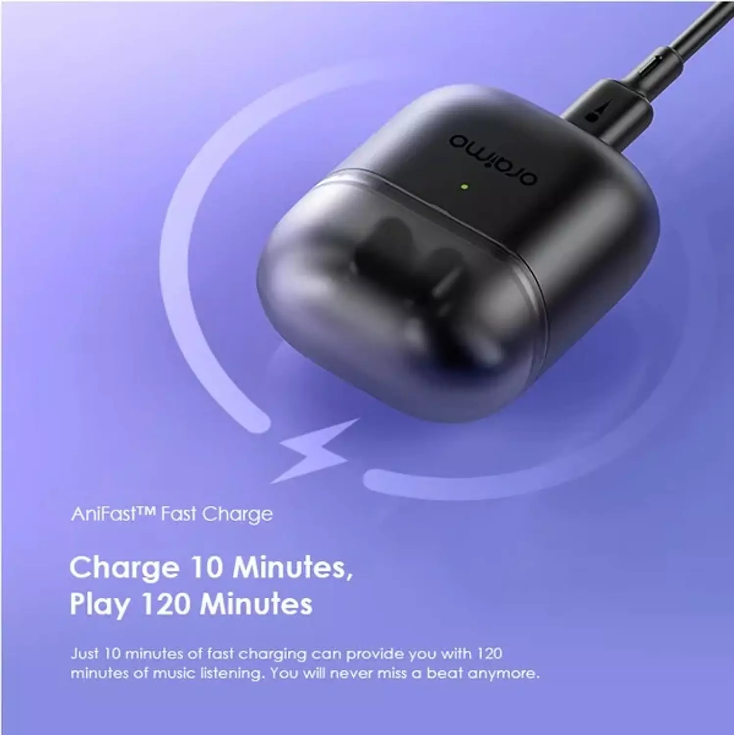 Oraimo FreePods Neo ENC Wireless Earbuds OTW-330S - Black 4