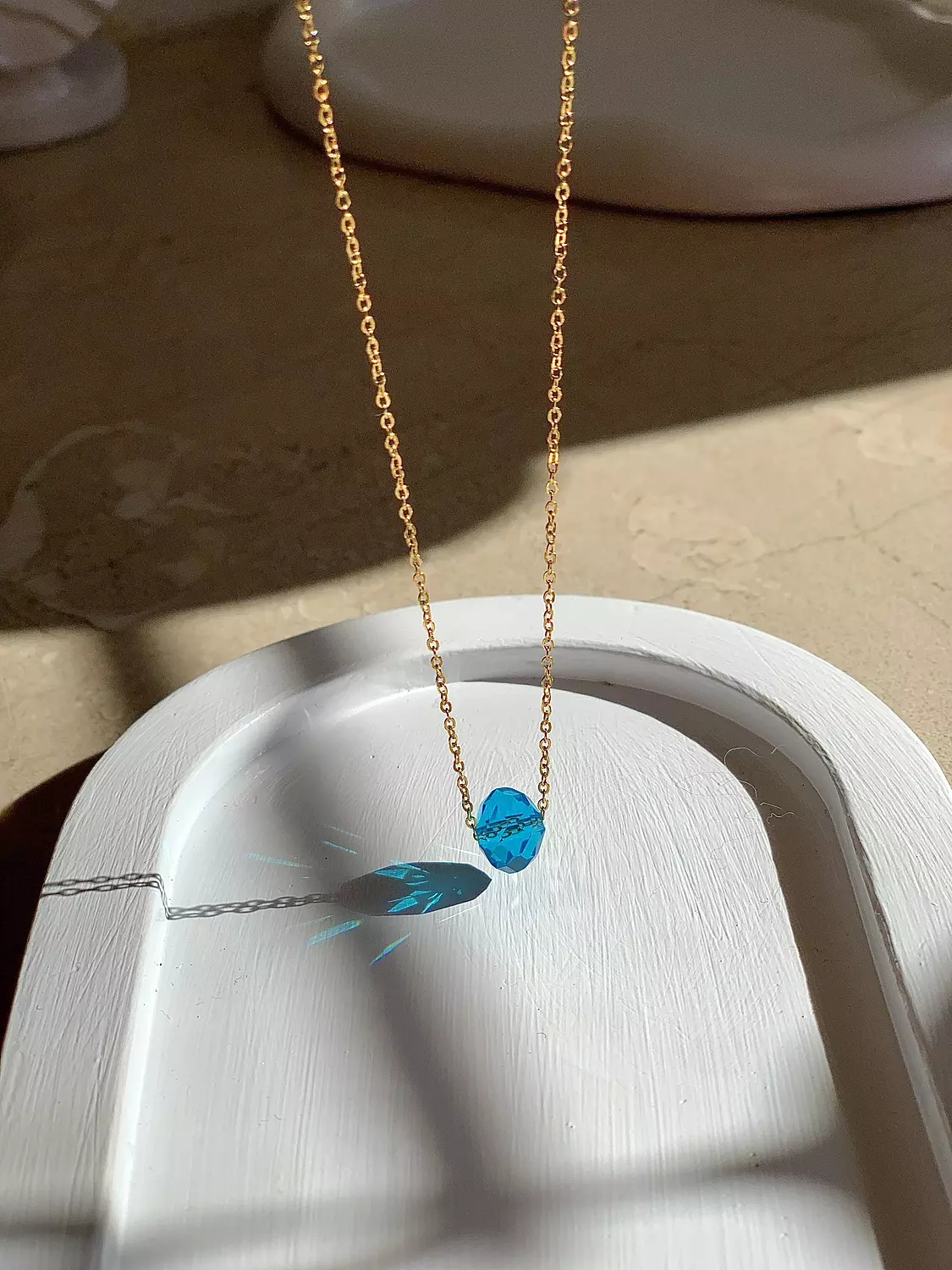 Water crystal necklace  1