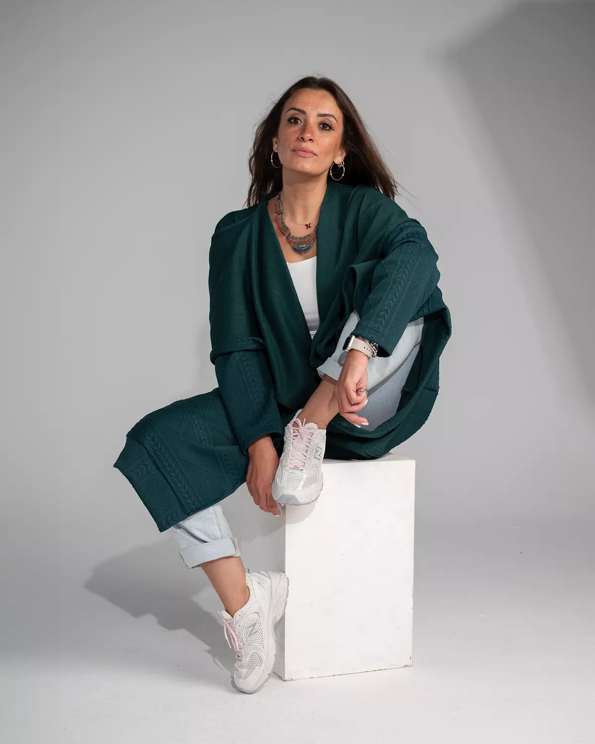 Multi way wrap cardigan jade 3