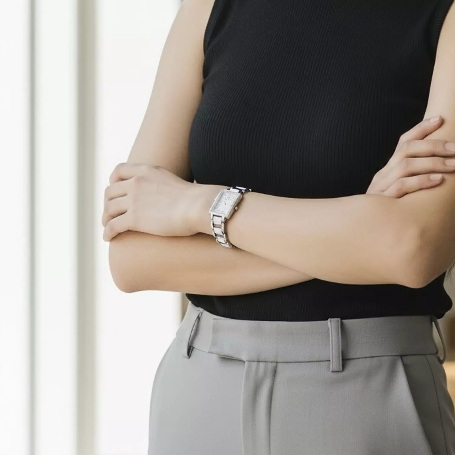 Luna Silver Watch hover image