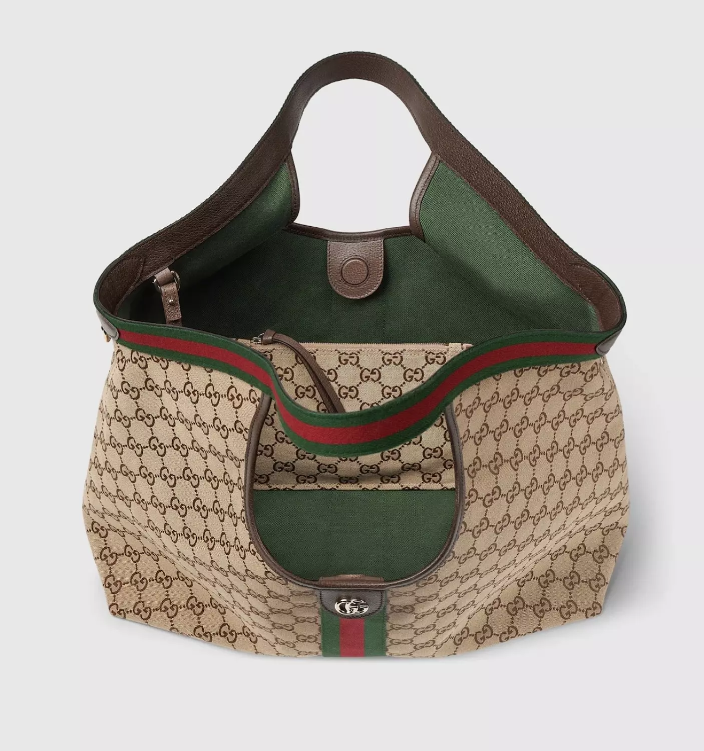 GUCCI GIGLIO LARGE TOTE BAG BROWN 4