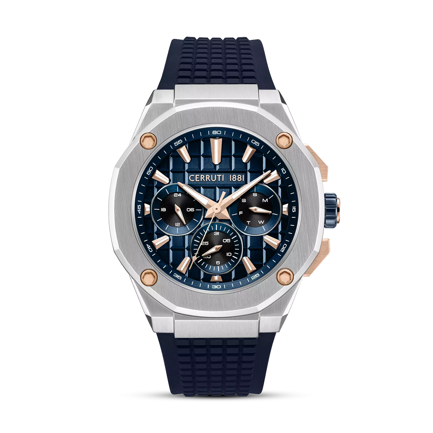 Cerruti 1881 Razzuolo Chronograph Watch for Men - Blue Dial, Blue Strap image