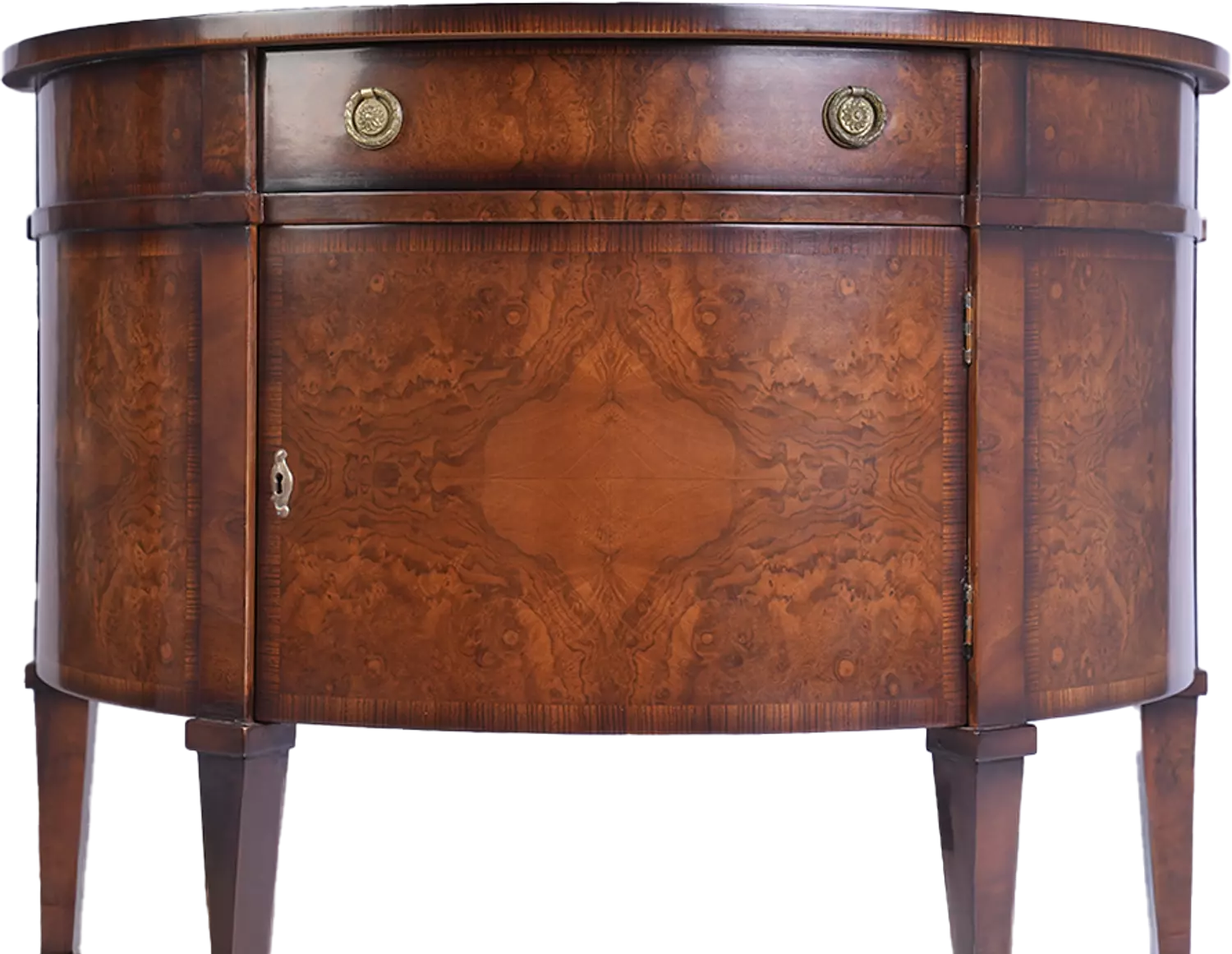 Antique George III Half Moon Console Table 2