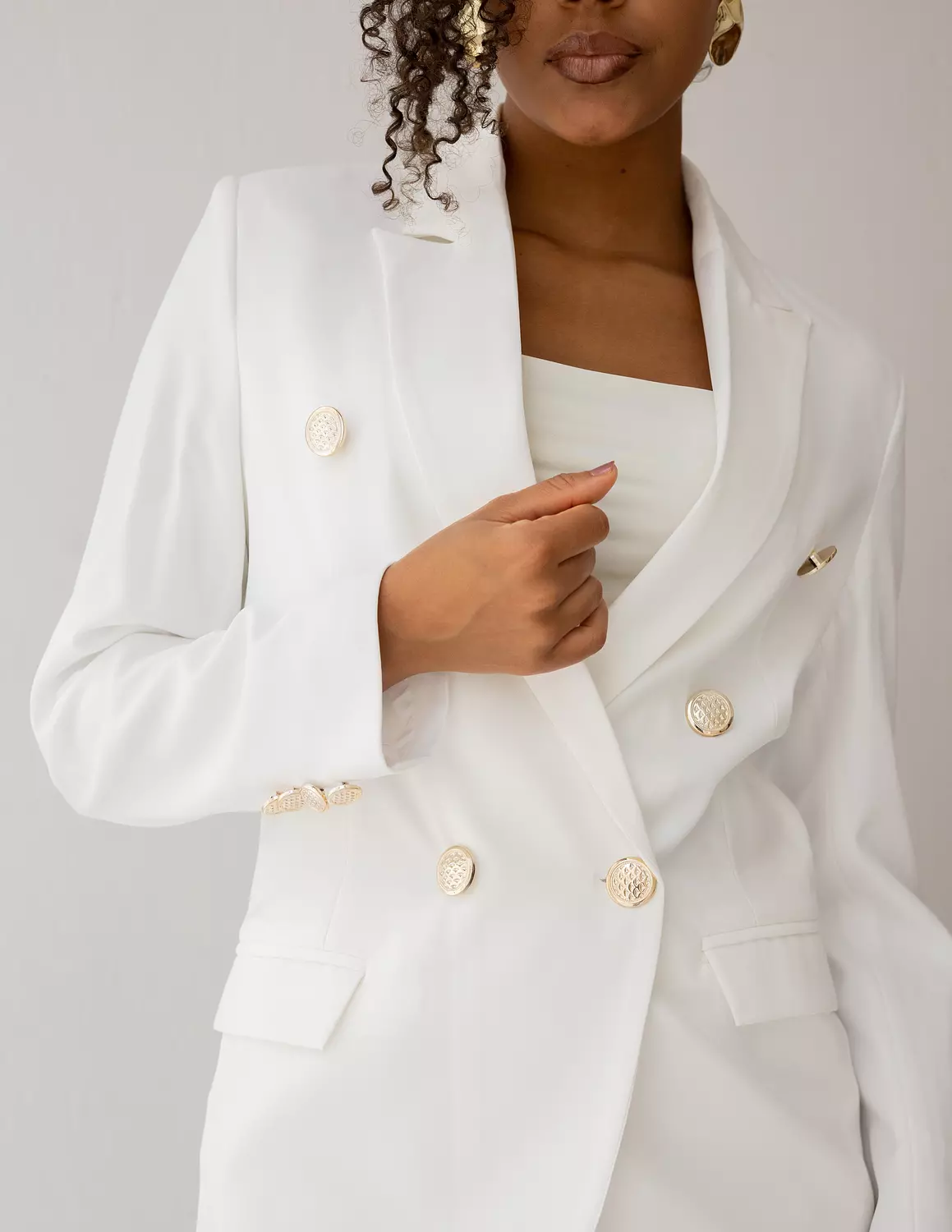 Majestic White double breasted blazer   5