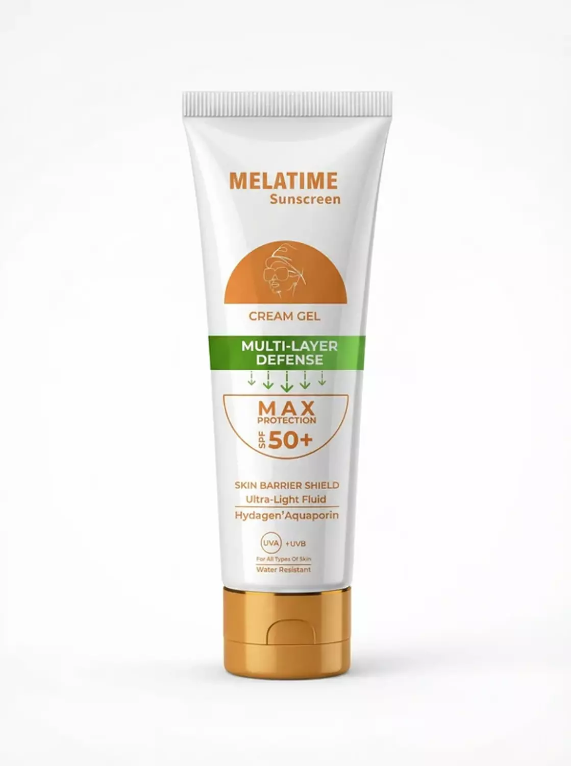 Melatime MAX High Protection Sunscreen Cream Gel SPF 50+ 60 gm image