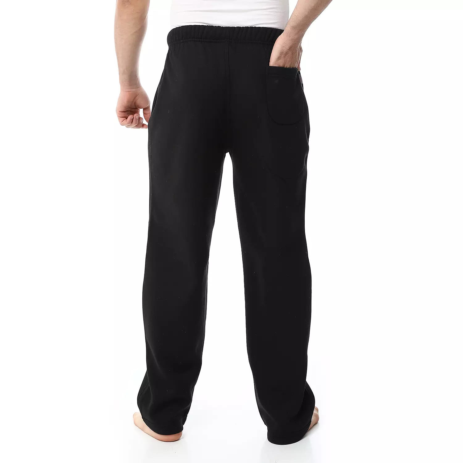 Winter Cotton Milton Plain Pajama Pants - 4043 - Black 3