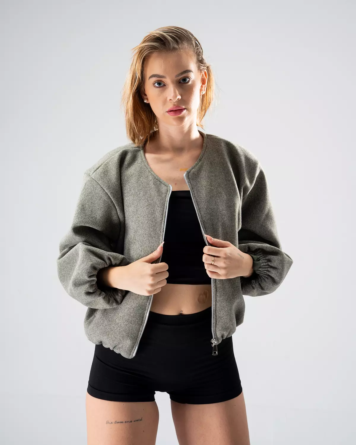 Olive Cloud Bomber Jacket 3