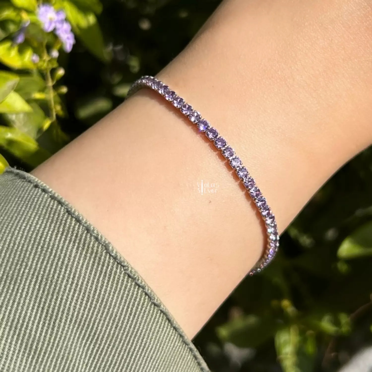 Purple this tennis bracelet  image