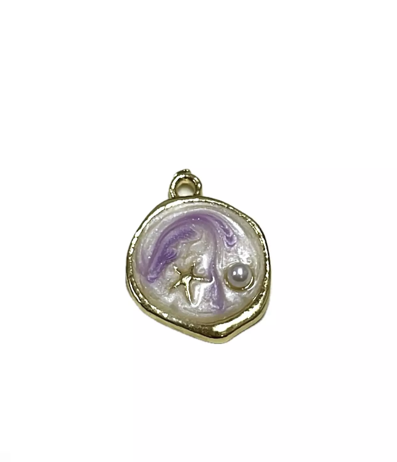 Lavender circle charm image