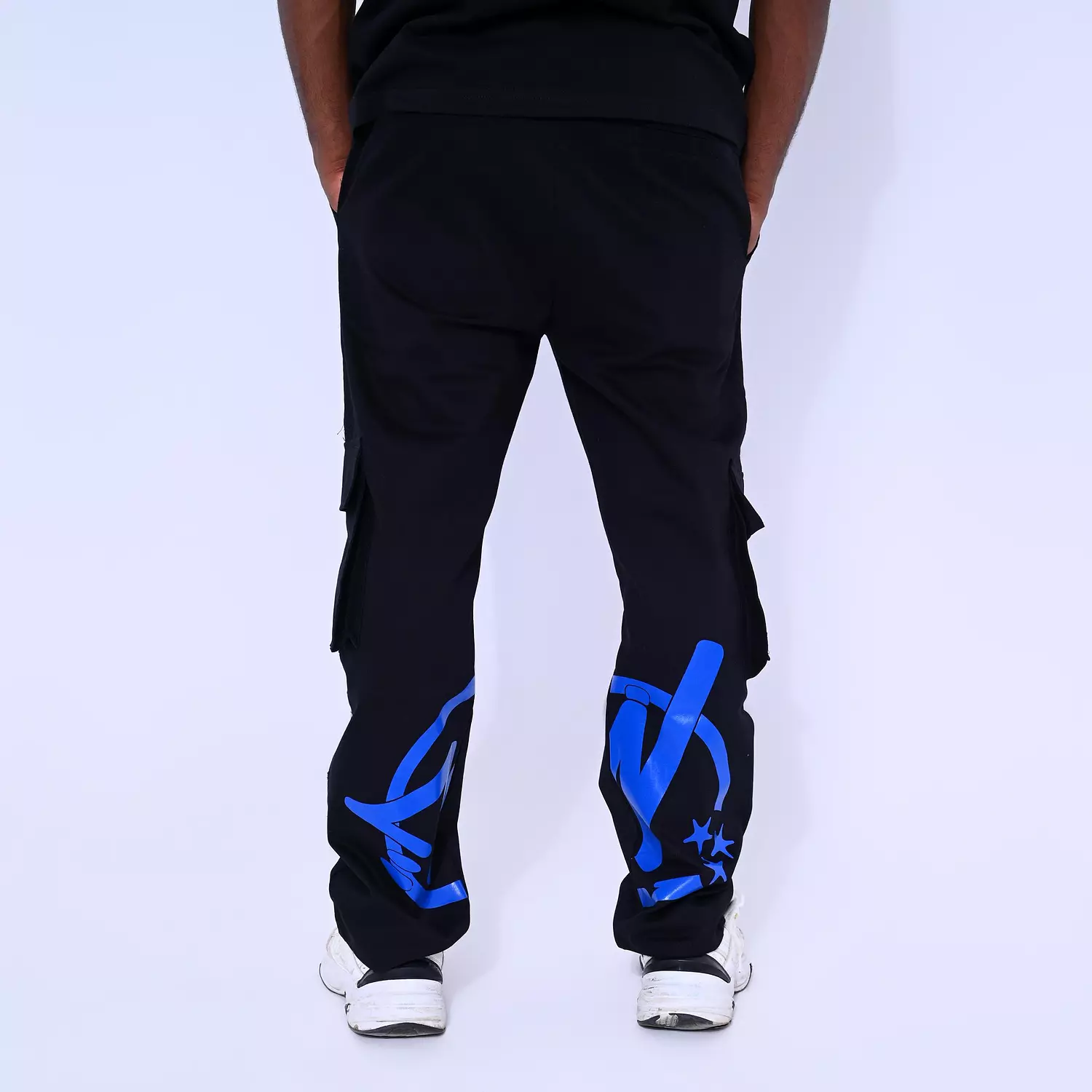 Black x Blue Cargo Pants 3