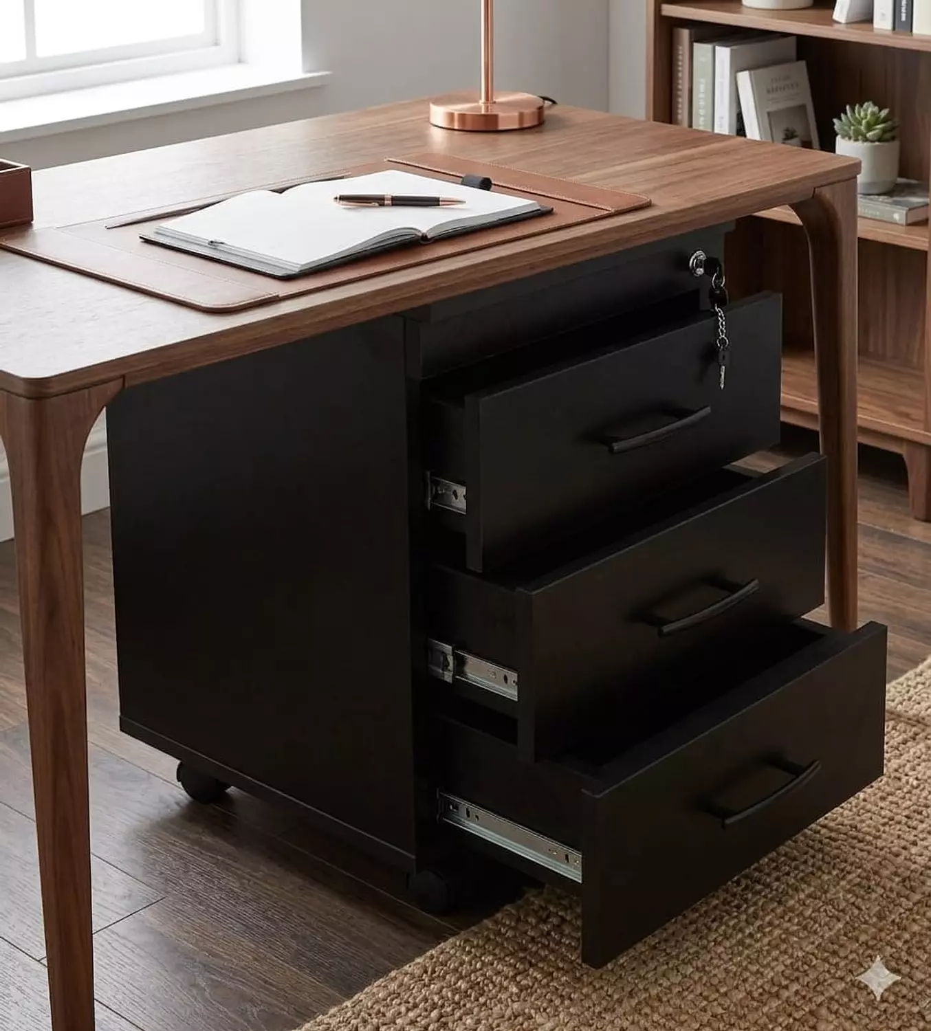 وحده ادراج اسود hover image