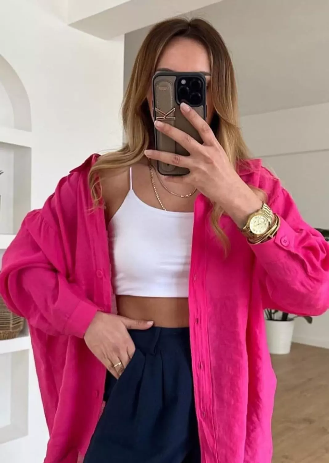 Fushia oversized Fabia   image