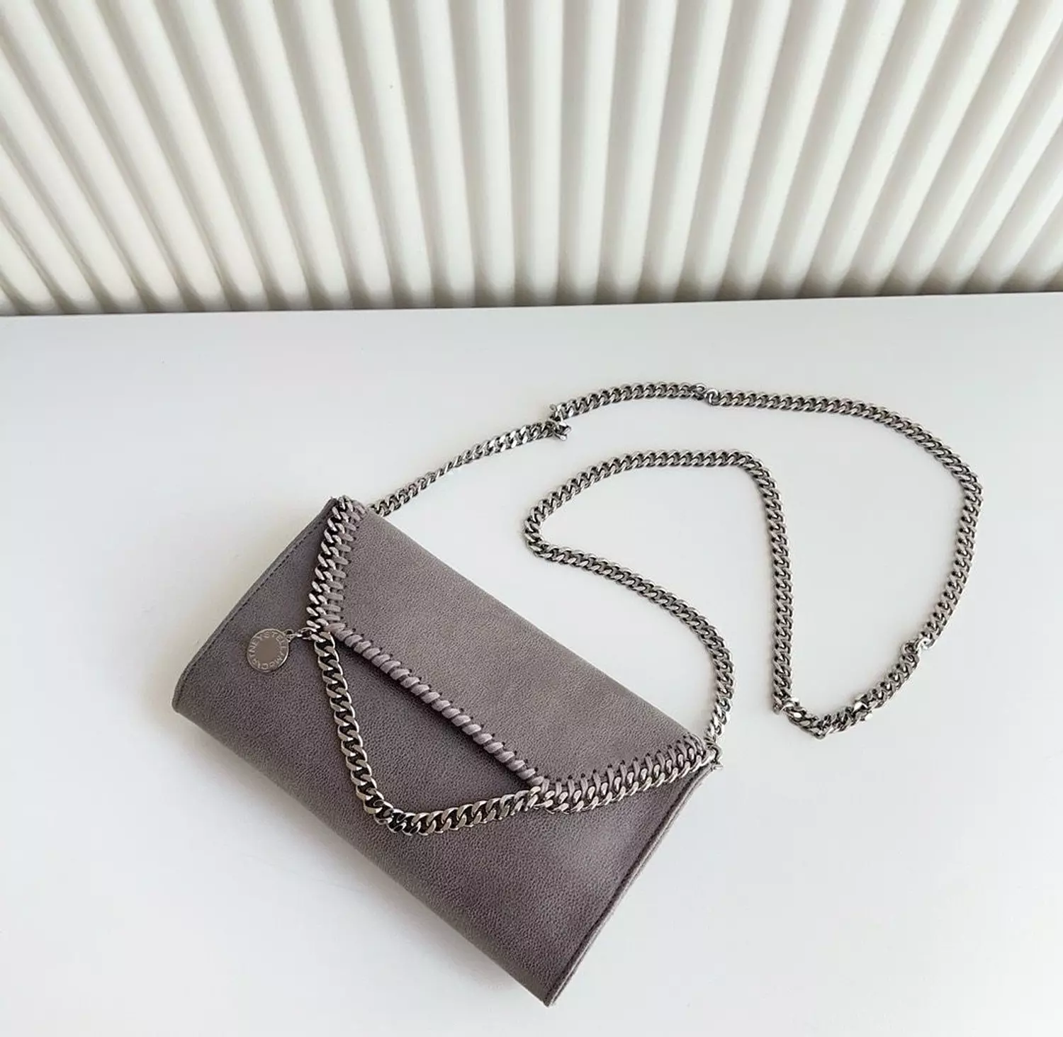 Stella McCartney crossbody/clutch bag  grey 4