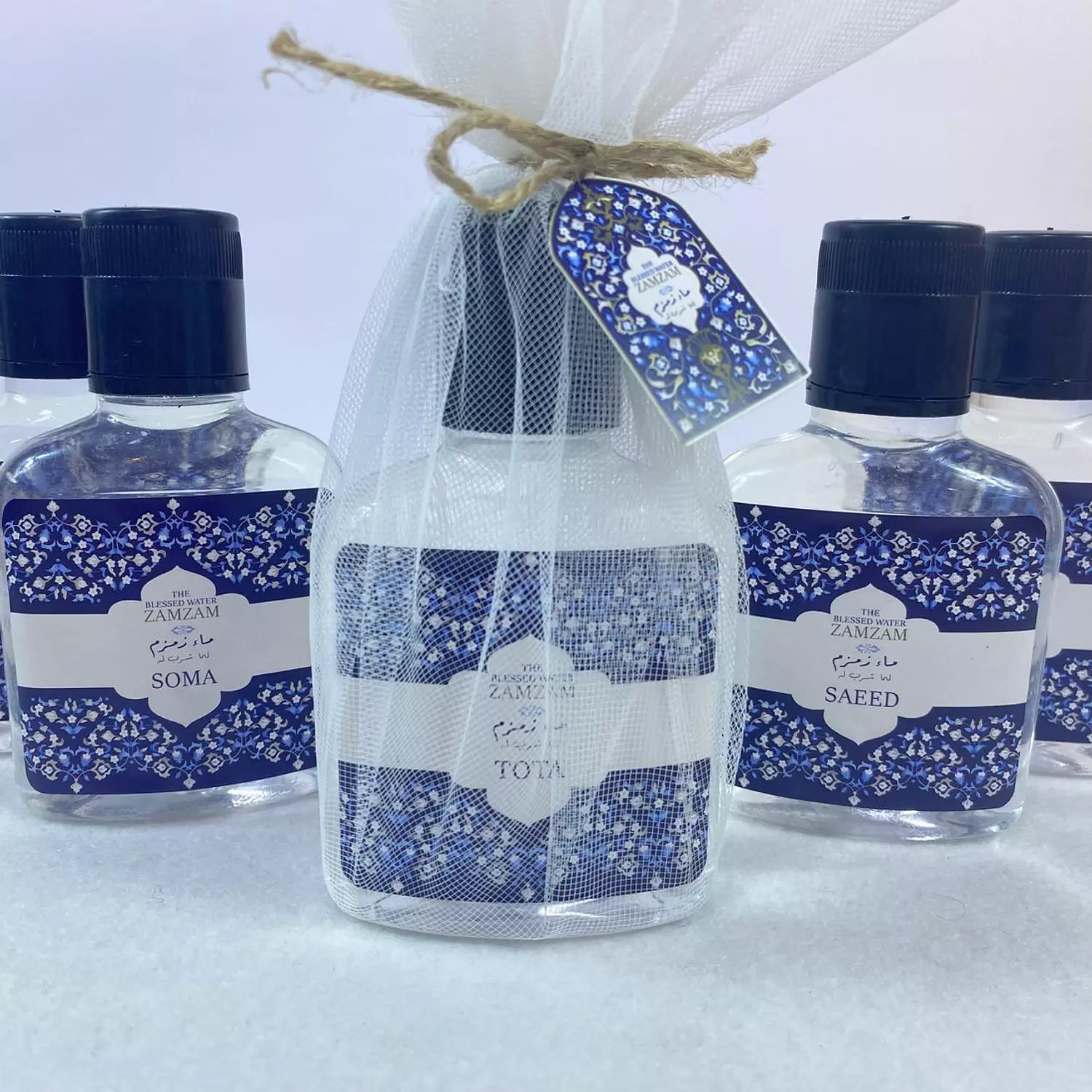 Zamzam Blue Flowers 175 ml Bottle 2