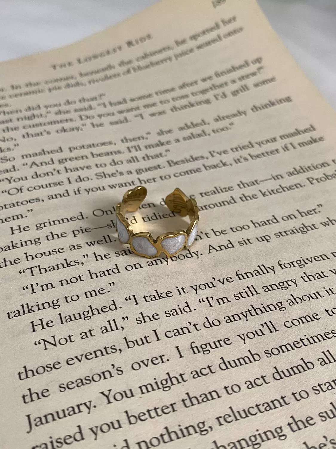 White Hearts Ring image