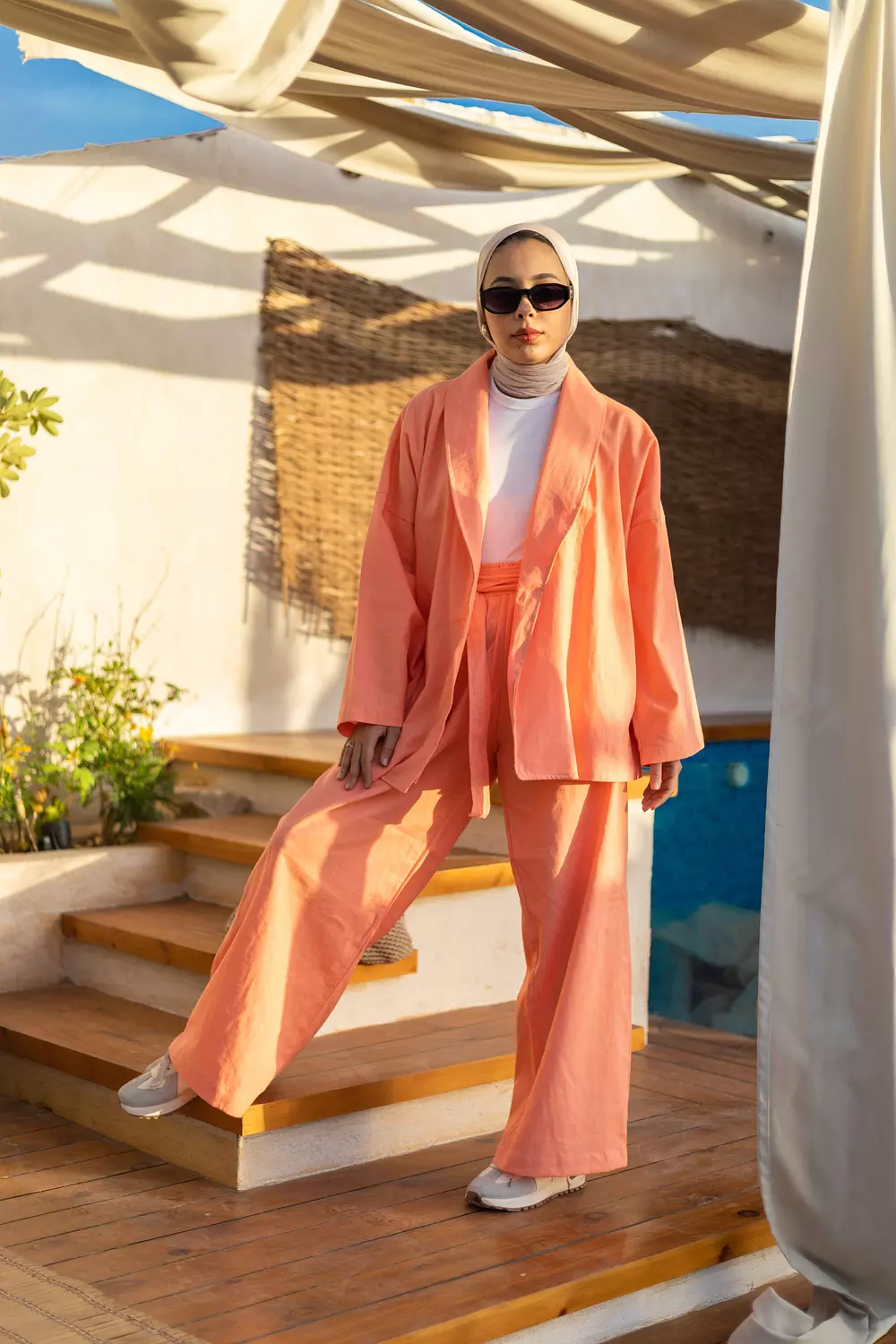 Linen Set - Orange 4