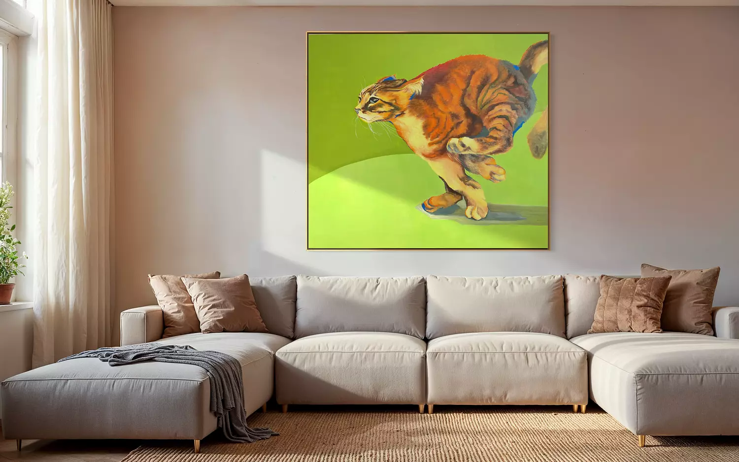 The Impulsive Persona (Green Painting – The Leaping Cat) 4