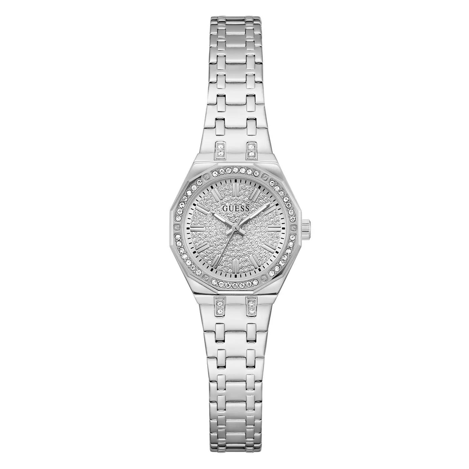 GUESS PIXIE Ladies Pixie Silver Tone Analog Watch Silver Tone Stainless Steel Polished Bracelet image