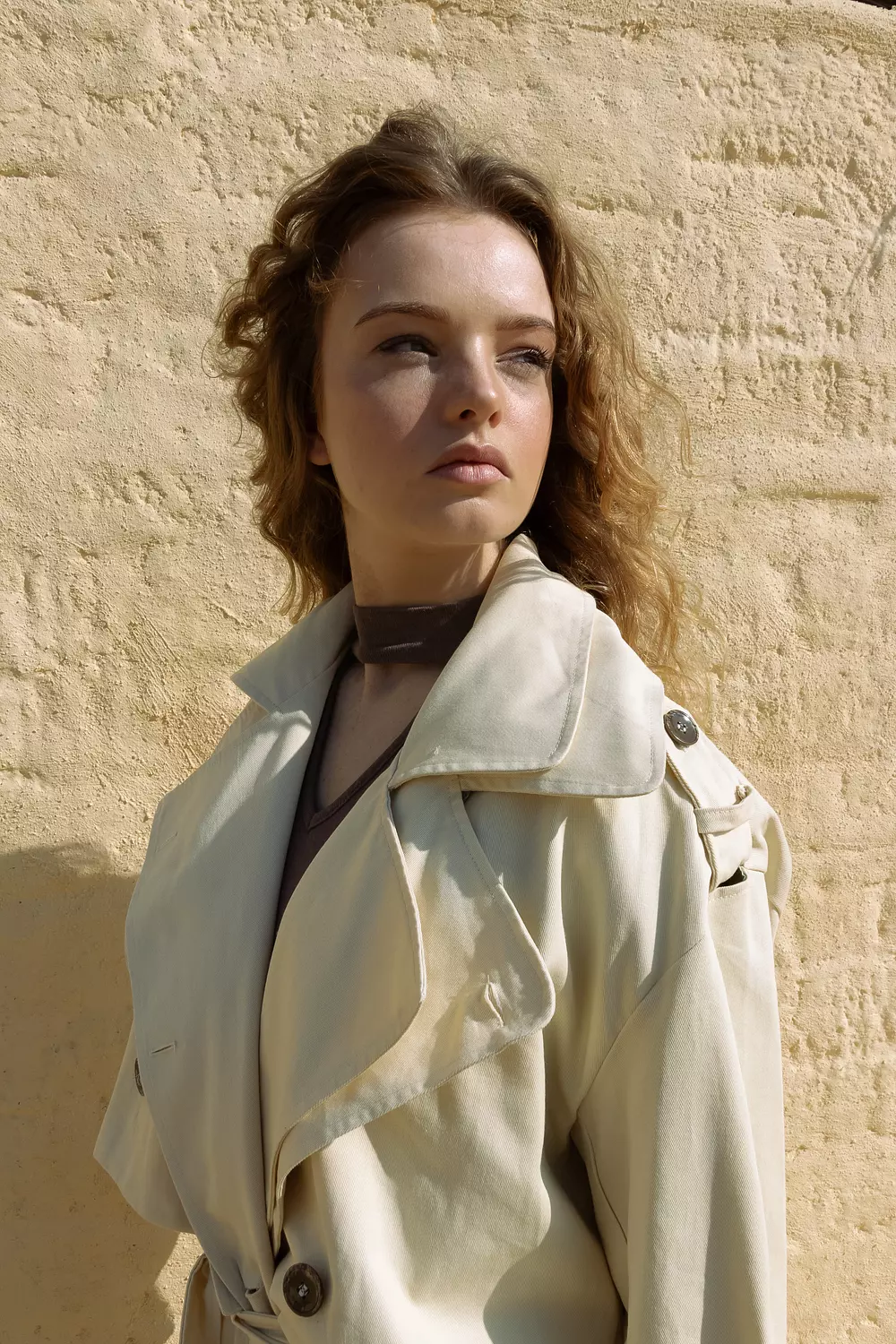 Convertible Trench Coat - butter yellow 13