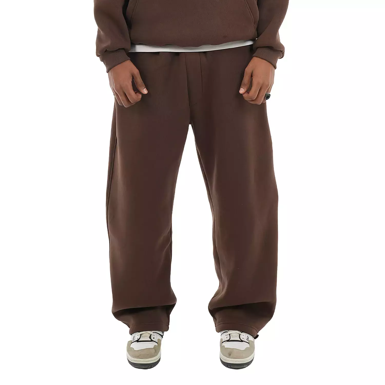 cotton wide leg winter sweatpants  9