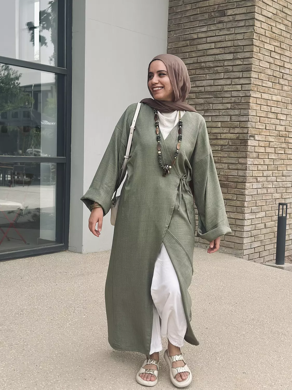 Nature Wrapped Dress - Light Green 1