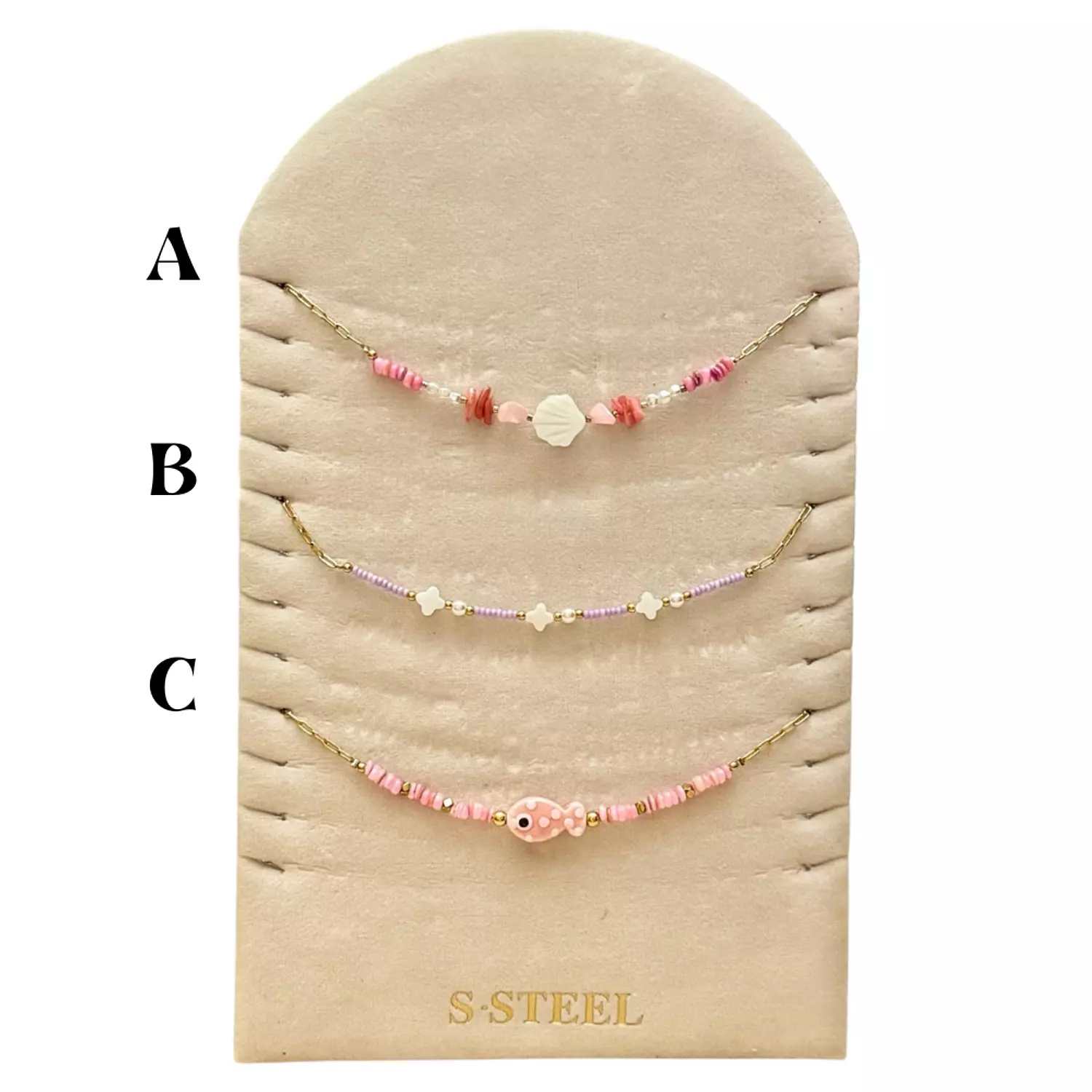 Handmade 1 Pc Pink/Purple Necklace B image