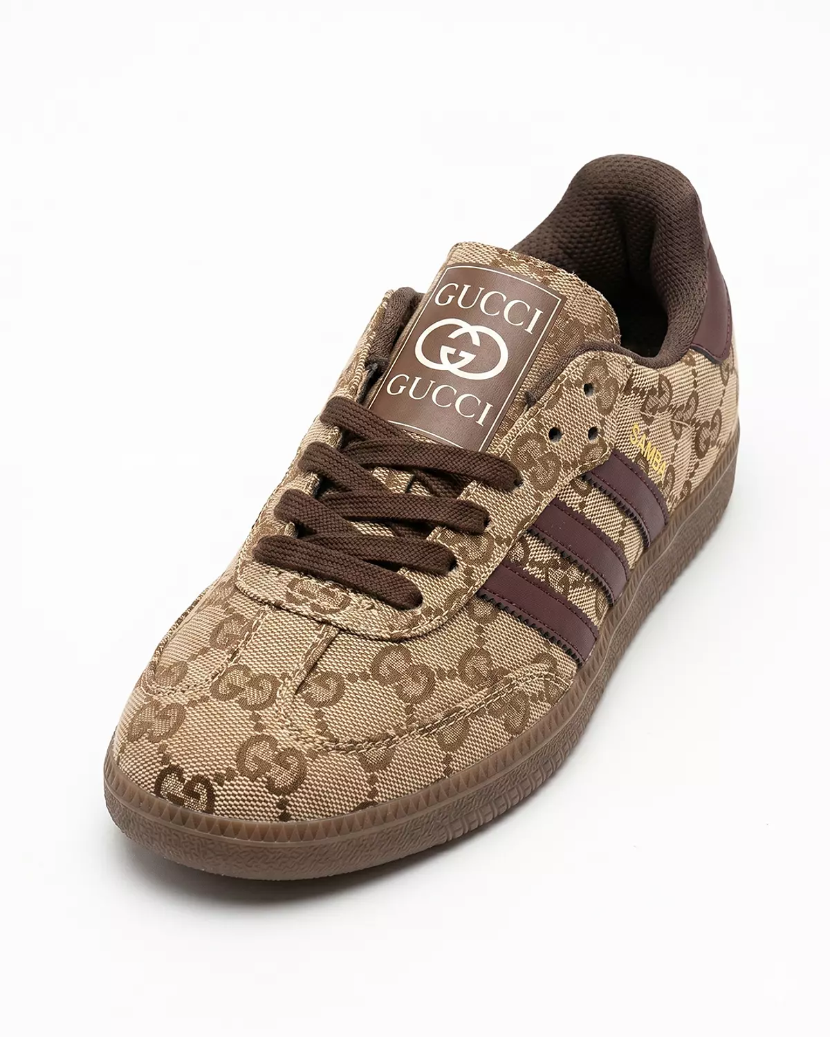 Women’s Samba Shoes – Brown Gucci Print hover image