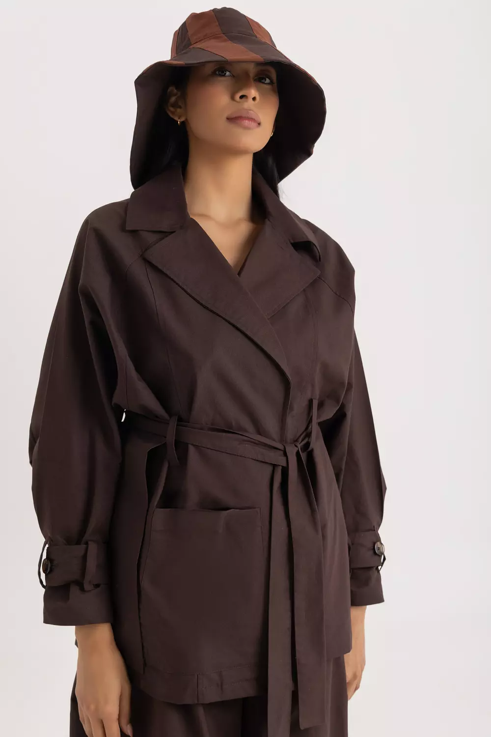 The Sophia Light Trench Oxford Jacket 7