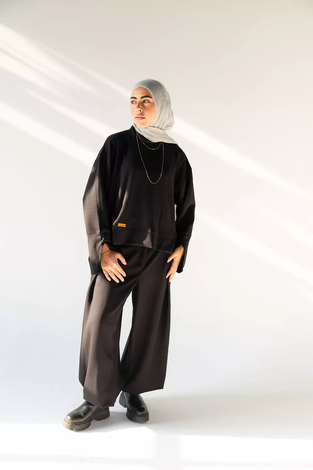 Relaxed Oysho Set in Black 4